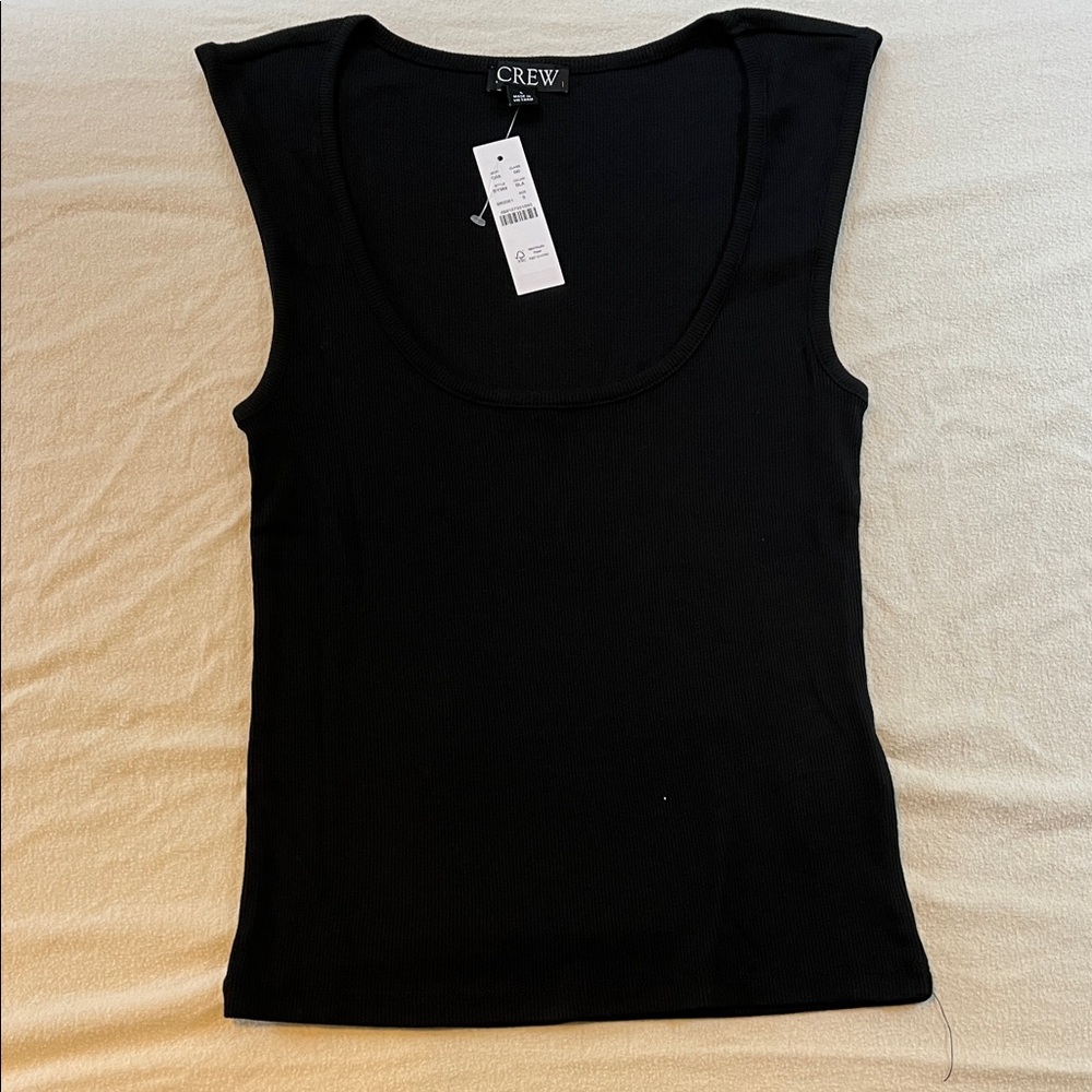 JCrew Black Sleeveless scoopneck top
